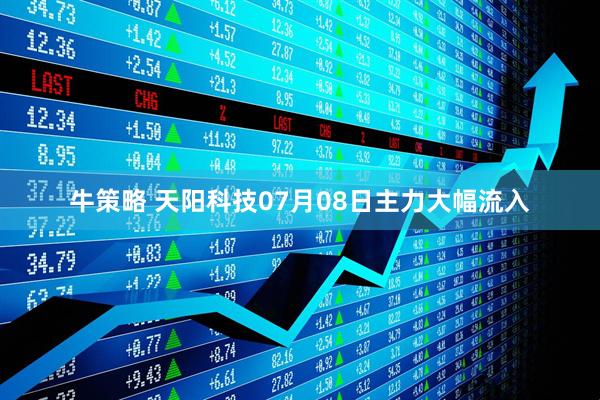 牛策略 天阳科技07月08日主力大幅流入